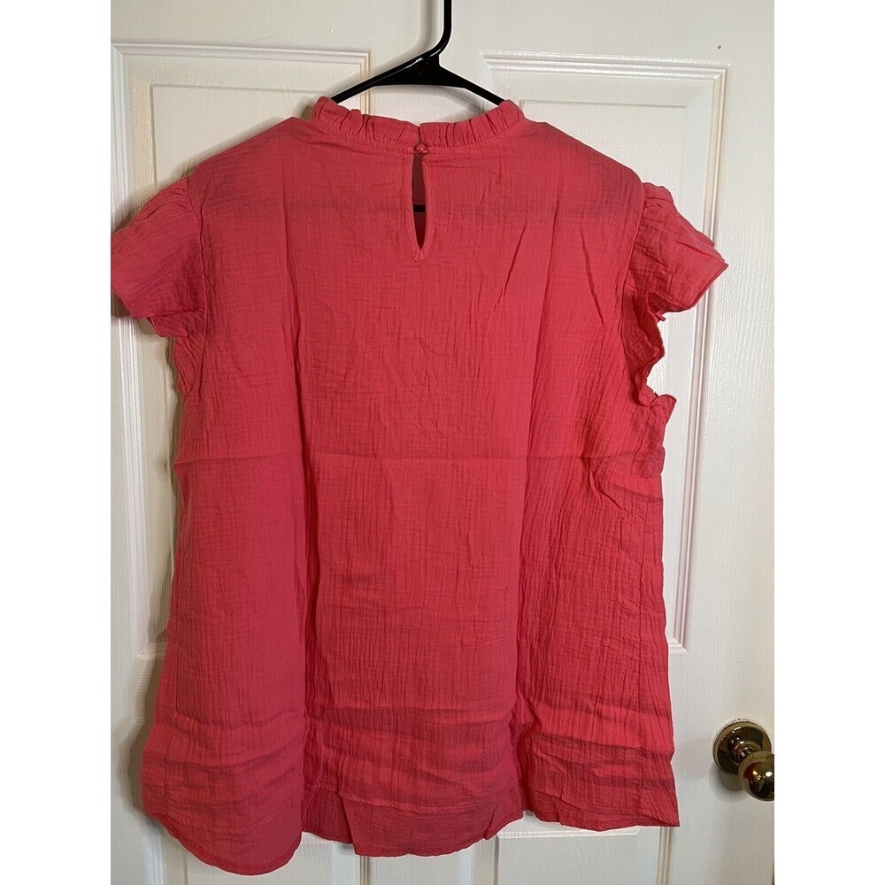 Women’s Pink Sleeveless Blouse Size XL NWOT - Picture 6 of 10